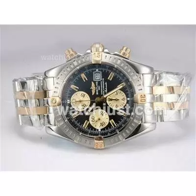 Breitling Evolution Quartz Movement Two Tone With Black Dial