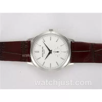 Patek Philippe Calatrava Manual Winding With White Dial