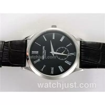 Patek Philippe Calatrava Manual Winding With Black Dial