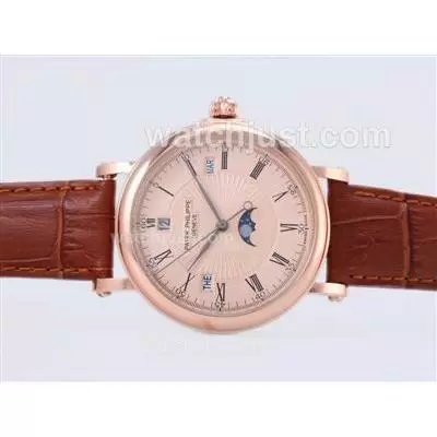 Patek Philippe Calatrava Automatic Rose Gold Case With Champagne Dial