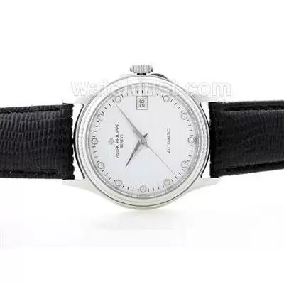 Patek Philippe Calatrava Automatic With White Checkered Dial Diamond Marking