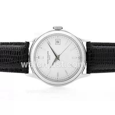 Patek Philippe Calatrava Automatic With White Dial Stick Marking