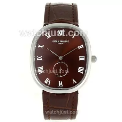 Patek Philippe Classic Roman Markers With Brown Dial Sapphire Glass