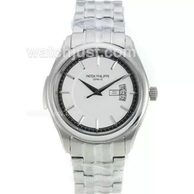 Patek Philippe Automatic With White Dial S/s