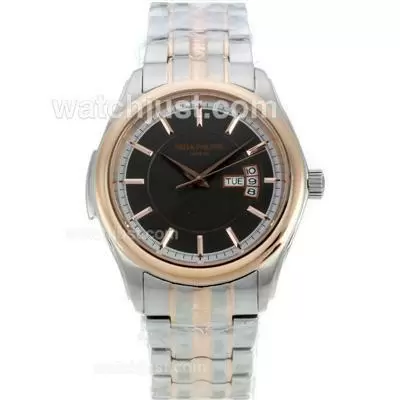 Patek Philippe Two Tone Automatic With Black Dial