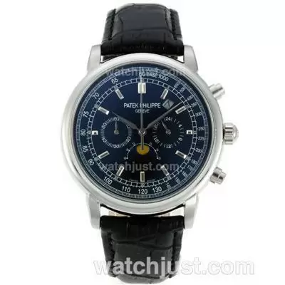 Patek Philippe Classic Working With Black Dial Stick Markers And Day Window