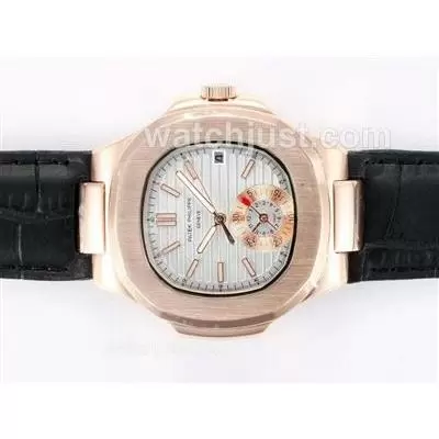 Patek Philippe Calibre Automatic Rose Gold Case With White Dial