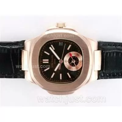 Patek Philippe Calibre Automatic Rose Gold Case With Black Dial