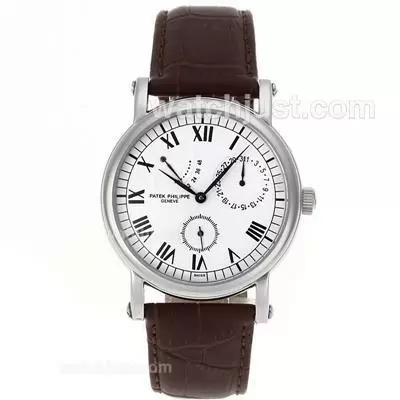 Patek Philippe Classic Working Power Reserve Automatic With White Dial