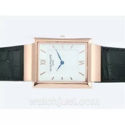 Patek Philippe Classic Rose Gold Case With White Dial