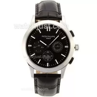 Patek Philippe Classic Automatic Stick Markers With Black Dial Sapphire Glass