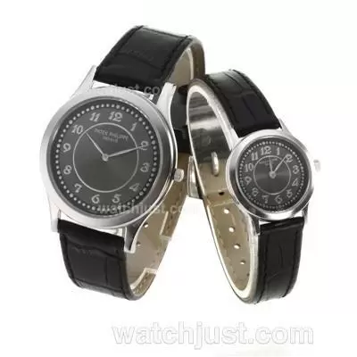 Patek Philippe Classic Number Markers With Black Dial Sapphire Glass