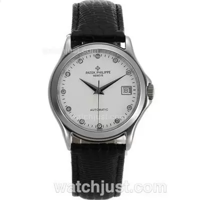 Patek Philippe Classic Automatic Diamond Markers With White Dial Sapphire Glass