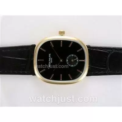 Patek Philippe Ref.3738 Manual Winding Gold Case With Black Dial