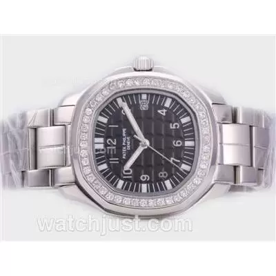 Patek Philippe Nautilus Ref.5067 With Diamond Bezel And Black Dial