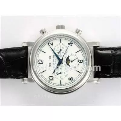 Patek Philippe Perpetual Calendar Automatic With White Dial