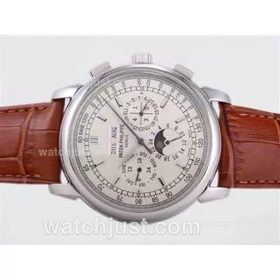 Patek Philippe Perpetual Calendar Automatic With White Dial