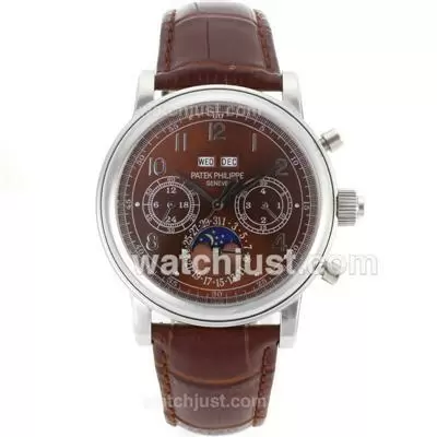 Patek Philippe Perpetual Calendar Automatic With Brown Dial 18k Plated Gold Movement