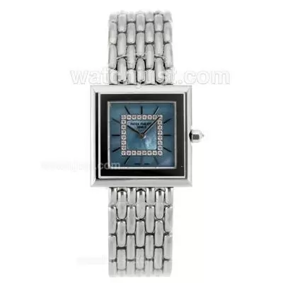 Patek Philippe Twenty 4 Hours Stick Marker With Blue Dial Lady Size