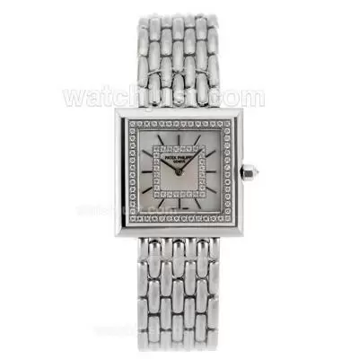 Patek Philippe Twenty 4 Hours Diamond Bezel Stick Marker With Mop Dial