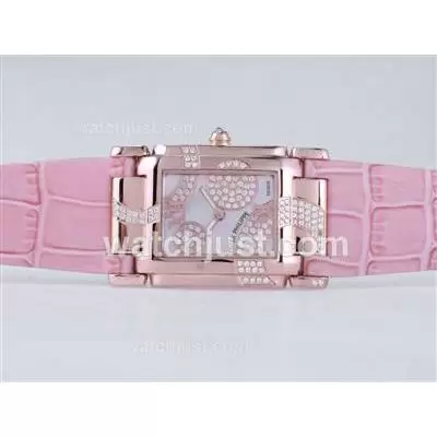 Patek Philippe Twenty 4 Limited Edition Automatic Movement Rose Gold Case With Pink Mop Dial Lady Size