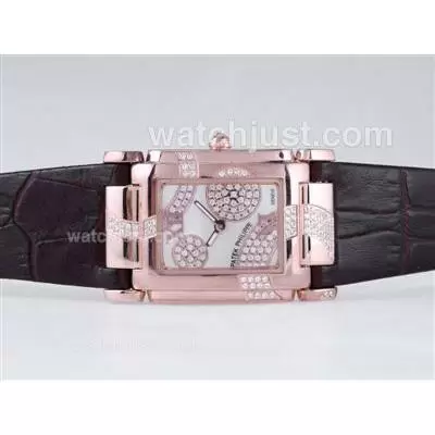 Patek Philippe Twenty 4 Limited Edition Automatic Movement Rose Gold Case With Mop Dial Lady Size