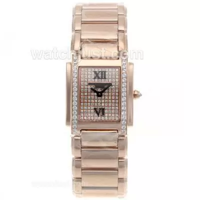 Patek Philippe Twenty 4 Full Rose Gold With Diamond Bezel And Dial Lady Size