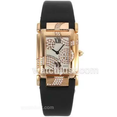 Patek Philippe Twenty 4 Hours Limited Edition Automatic Movement Rose Gold Case With Mop Dial Lady Size