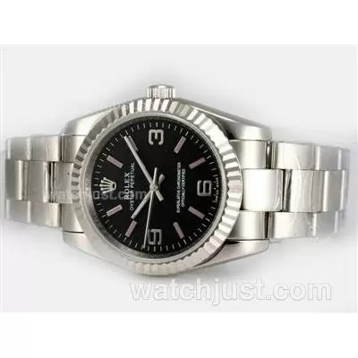 Rolex Air King Oyster Perpetual Automatic With Black Dial