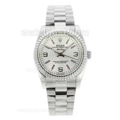 Rolex Air King Oyster Perpetual Automatic With White Dial New Version