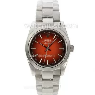 Rolex Air King Automatic With Red Dial S/s