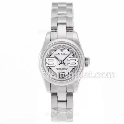 Rolex Air King Automatic Movement With White Dial S/s Lady Size