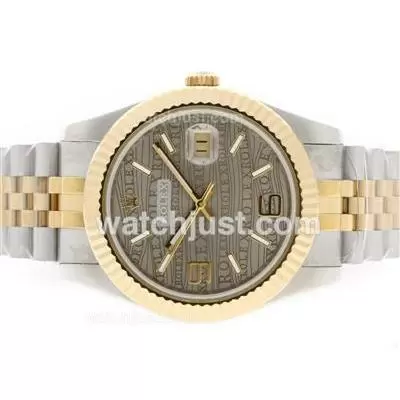 Rolex Datejust Ii Automatic Two Tone With Brown Dial 41mm Version