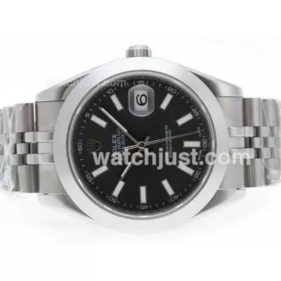 Rolex Datejust Ii Automatic Stick Marking With Dark Gray Dial 41mm Same Structure As Automatic Movement