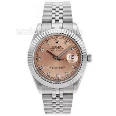 Rolex Datejust Ii Automatic Movement Diamond Markers With Champagne Dial