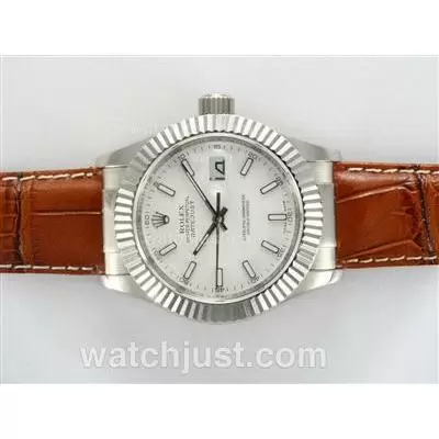 Rolex Datejust Automatic With White Dial New Version