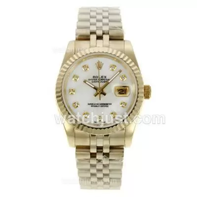 Rolex Datejust Automatic Full Gold With Mop Dial