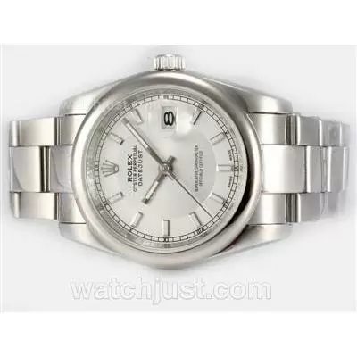 Rolex Datejust Automatic With White Dial