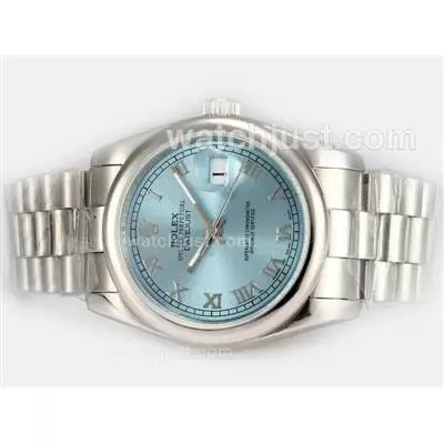 Rolex Datejust Automatic With Blue Dial Roman Marking