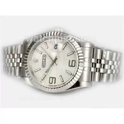 Rolex Datejust Automatic 2008 New Design Insignia White Dial