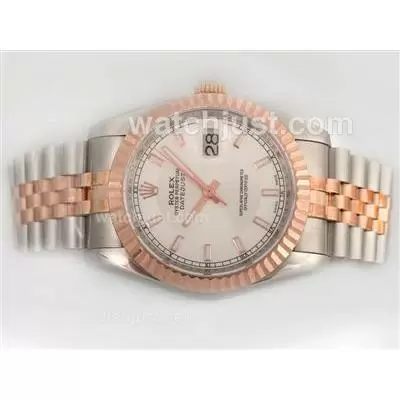 Rolex Datejust Automatic Movement With 14k Wrapped Rose Gold Casing