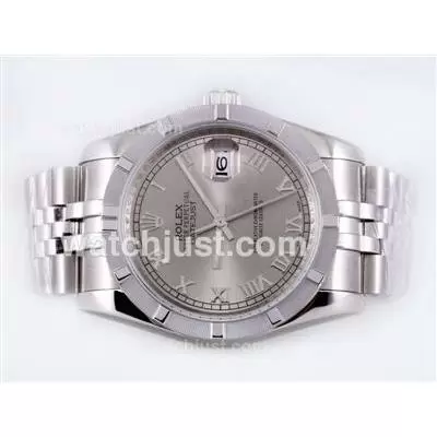 Rolex Datejust Automatic With Gray Dial Roman Marking