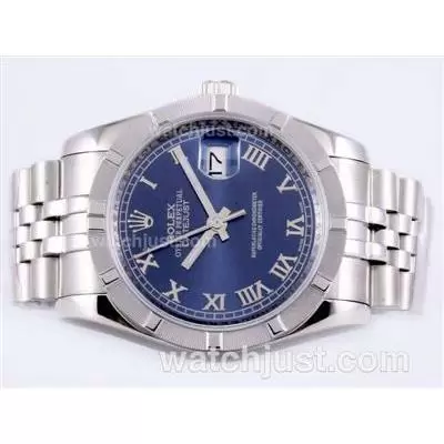 Rolex Datejust Automatic With Blue Dial Roman Marking