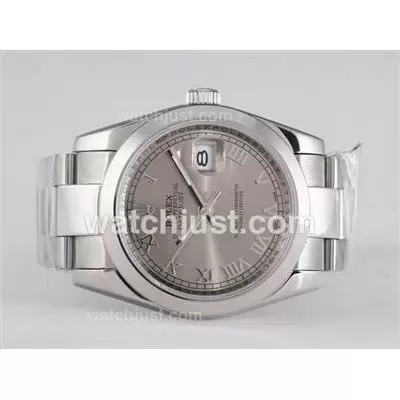 Rolex Datejust Automatic With Gray Dial Roman Marking