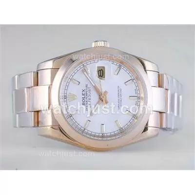 Rolex Datejust Automatic Full Gold With White Dial