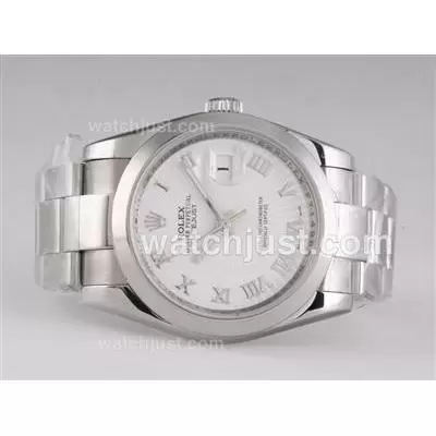 Rolex Datejust Automatic With White Dial Roman Marking