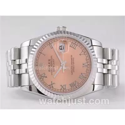 Rolex Datejust Automatic Movement With Champagne Dial Roman Marking