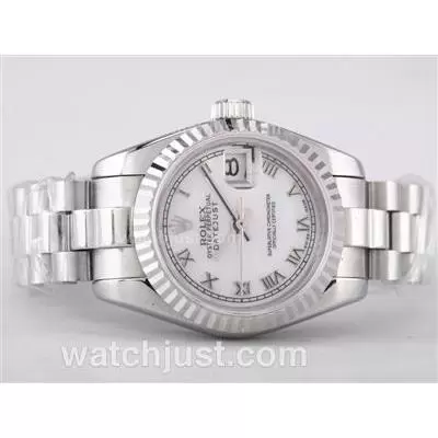 Rolex Datejust Automatic Movement With Mop Dial Roman Marking Lady Size