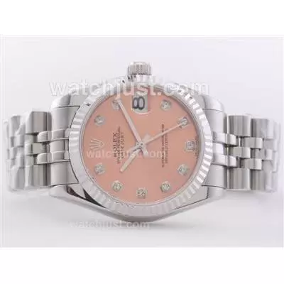 Rolex Datejust Automatic Movement With Champagne Dial Mid Size