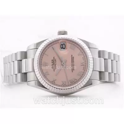 Rolex Datejust 2836 Champagne Dial With Roman Marking Mid Size